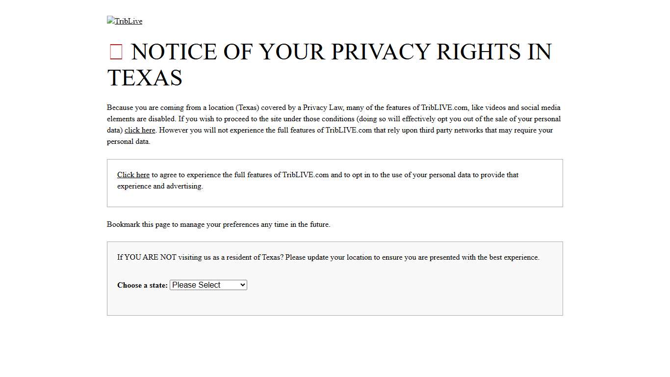 Notice of Privacy