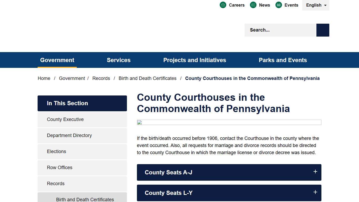 County Courthouses in the Commonwealth of Pennsylvania - Allegheny County, PA